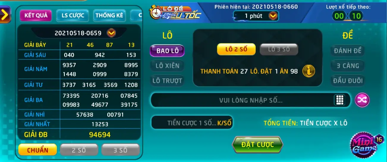 Lô đề siêu tốc 789 Club - Phiên bản lô đề được ưa chuộng nhất trong năm 2024