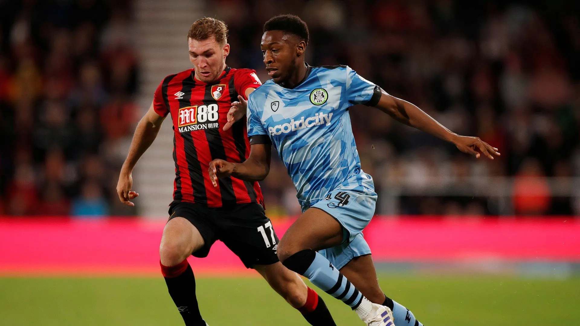Ebou Adams thi đấu cho Forest Green Rovers trước khi gia nhập Cardiff City