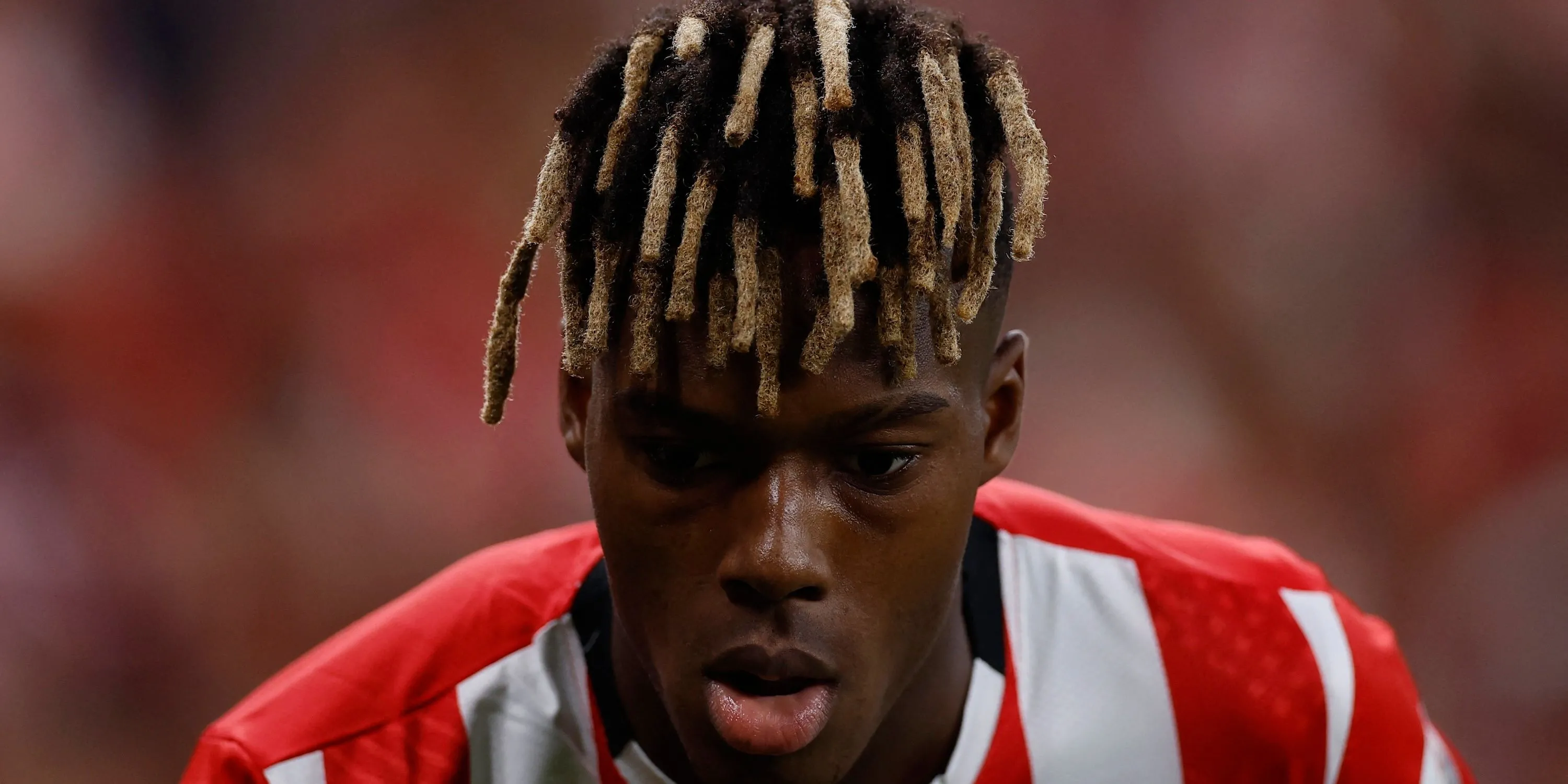 Nico Williams, cầu thủ chạy cánh được đồn đoán là mục tiêu của Arsenal và Barcelona