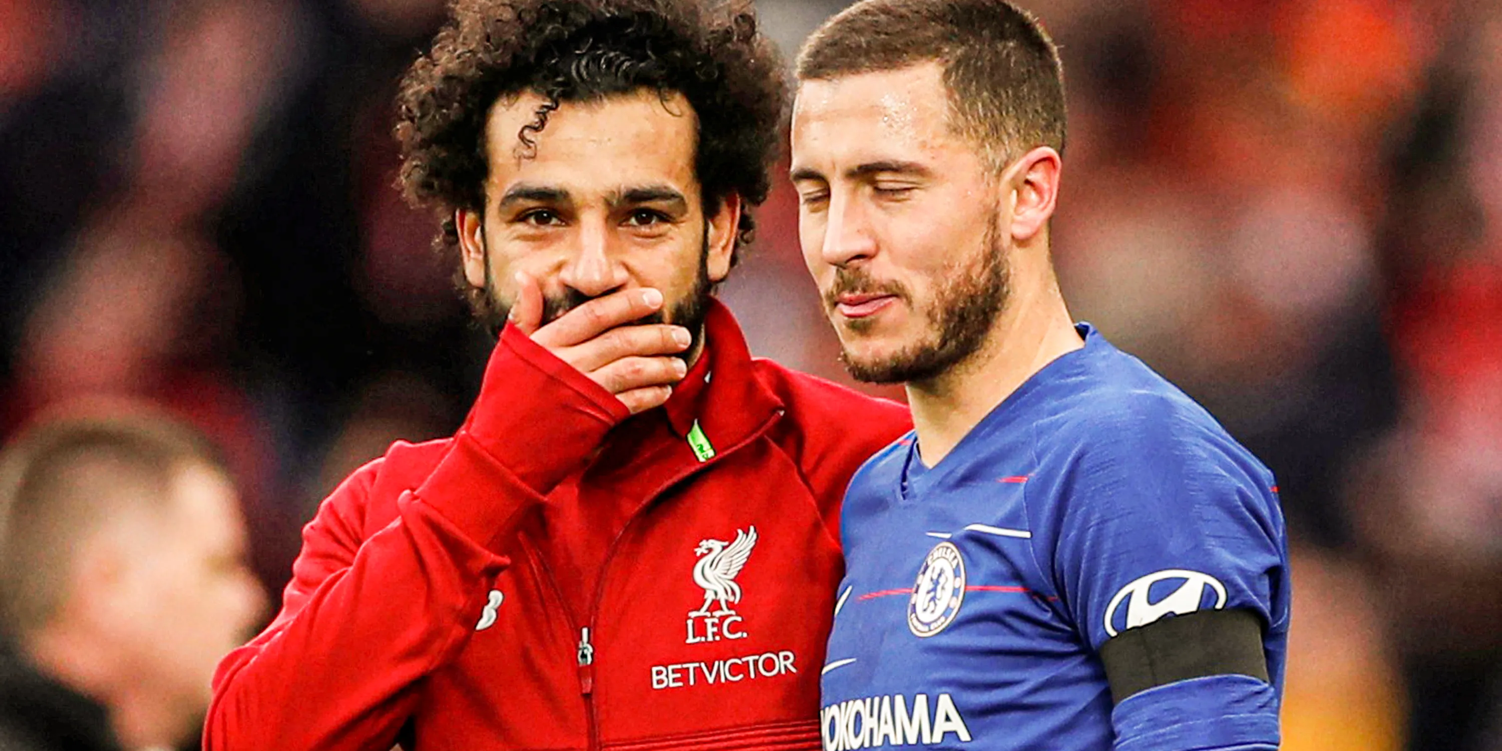 Mohamed Salah and Eden Hazard 