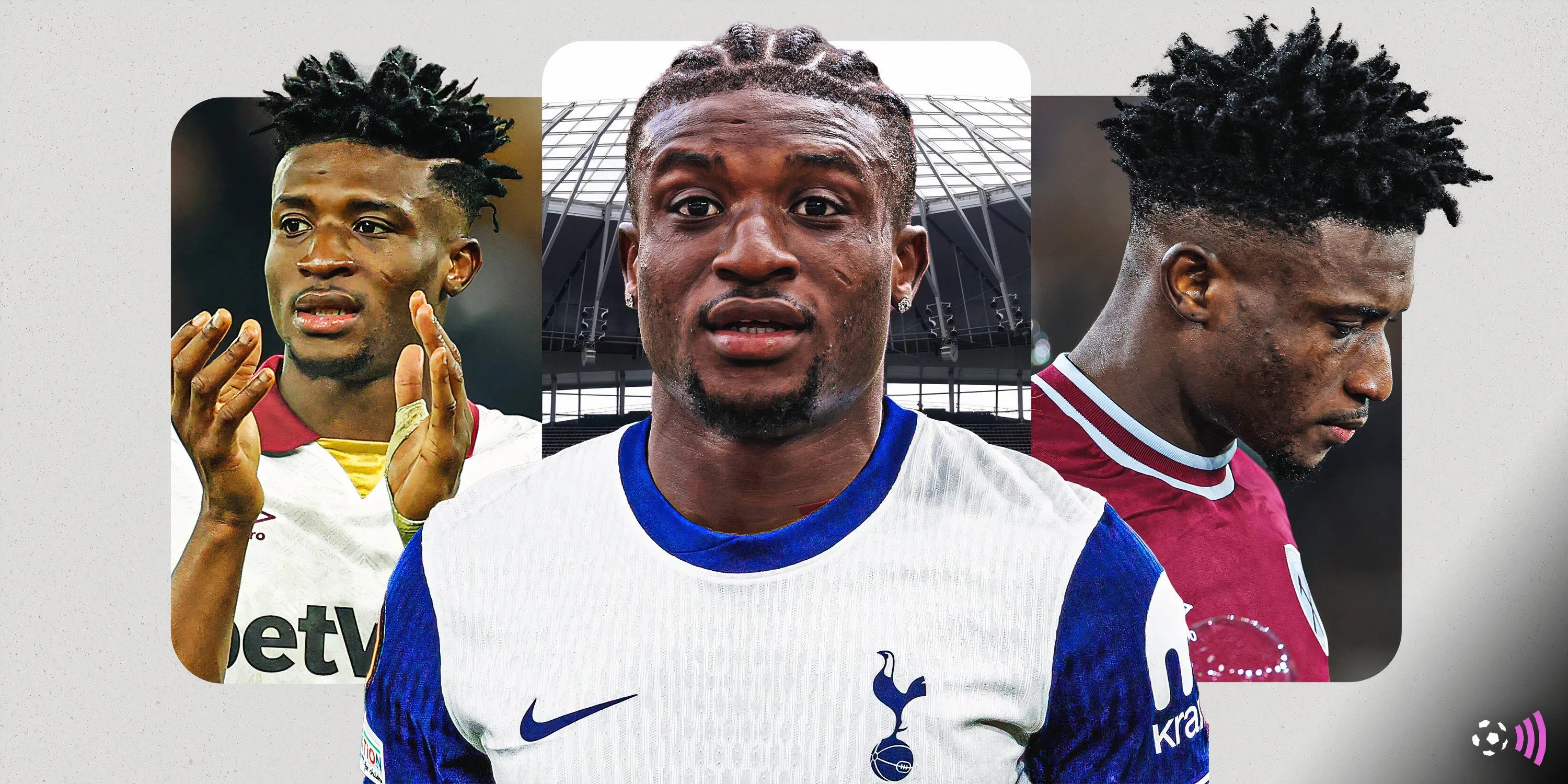Mohammed Kudus trong màu áo Tottenham Hotspur sau khi ký hợp đồng