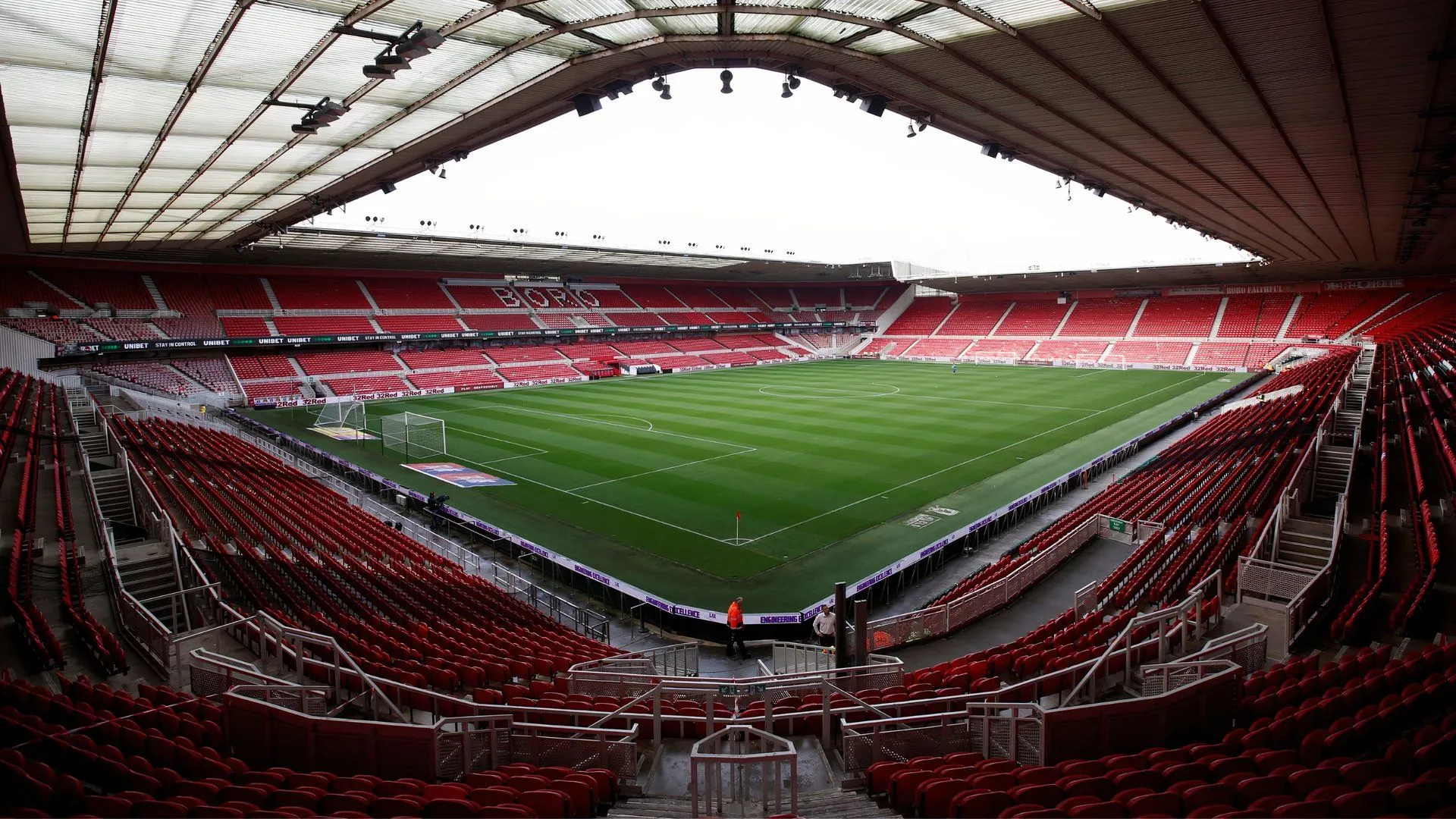 Sân vận động Riverside của Middlesbrough, nơi các tài năng trẻ như Harley Hunt có cơ hội ra mắt đội một