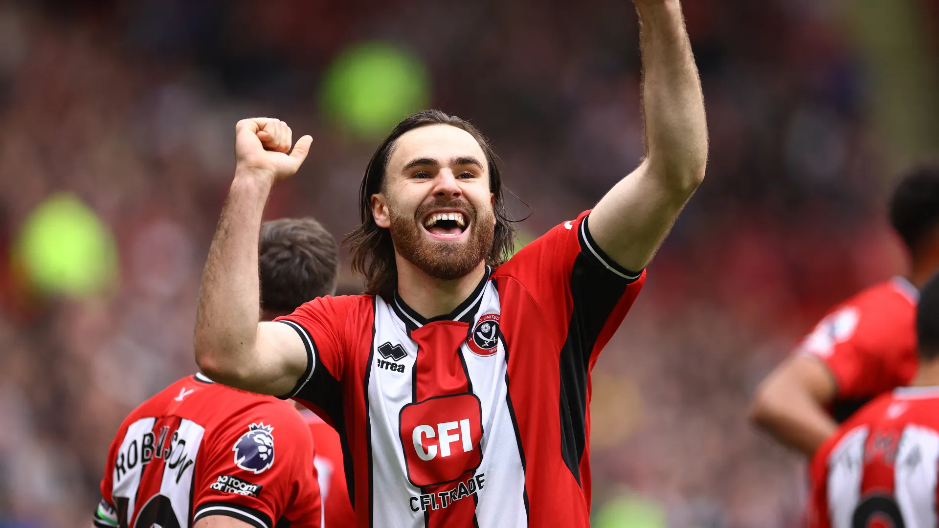 Tiền đạo Ben Brereton Diaz trong màu áo Sheffield United, giai đoạn anh thi đấu theo dạng cho mượn.