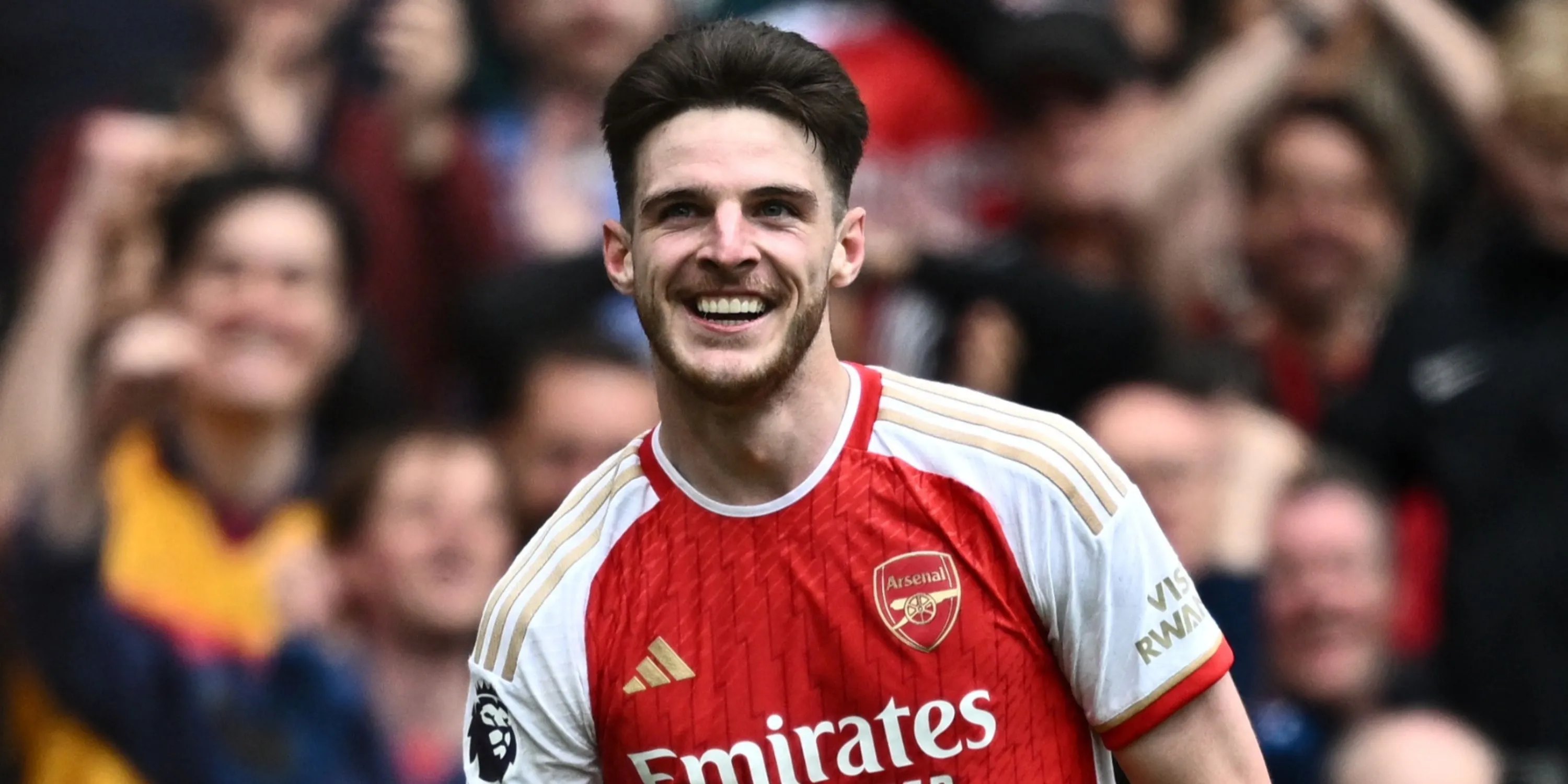 Tiền vệ Declan Rice ăn mừng bàn thắng cho Arsenal, cầu thủ hưởng lương cao thứ hai tại CLB